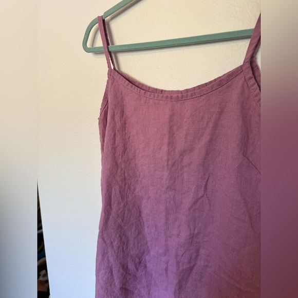 Sand Snow 100% Linen Night Dress Dusty Rose Pink Mini Stonewashed Medium EUC - Picture 4 of 6
